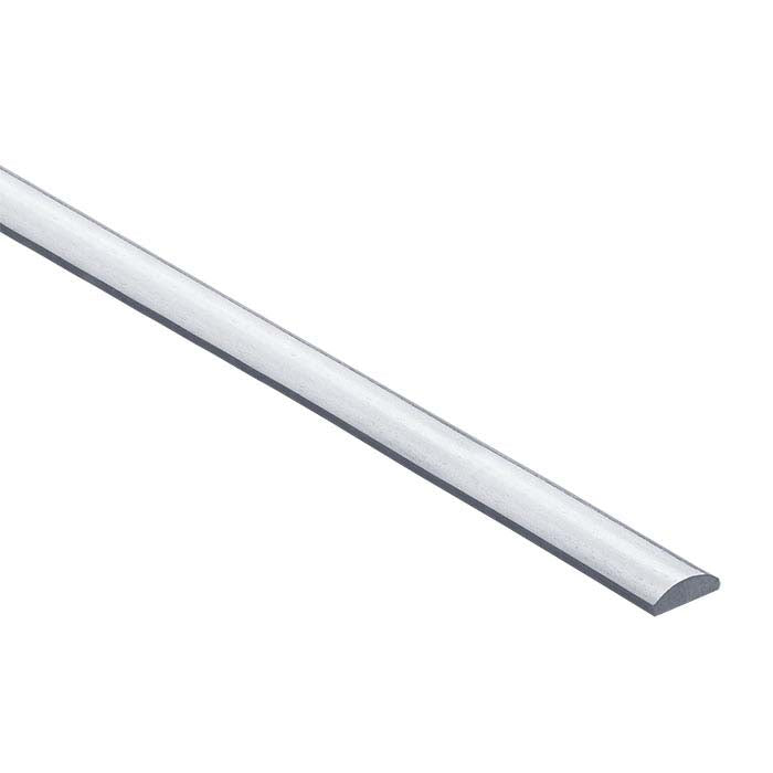 10K White Gold 2.5 x 1.5mm Half-Round Wire, 1/2-Hard