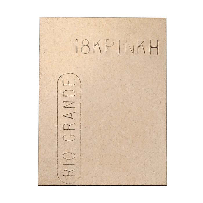 18K Plumb Rose Gold Sheet Solder, 0.25mm, Hard