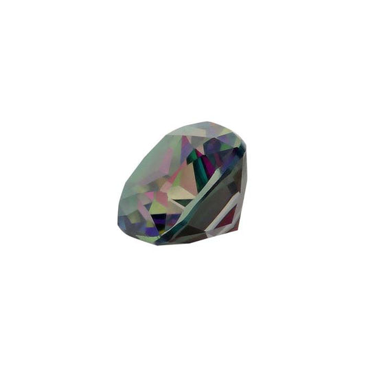 Azotic® Green Mystic™ Topaz 7 x 5mm Cushion Faceted Gemstone