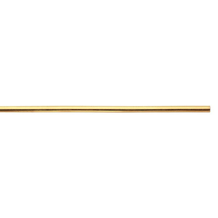 18K Yellow Gold 5 x 2mm Half-Round Sizing Stock, 1/2-Hard