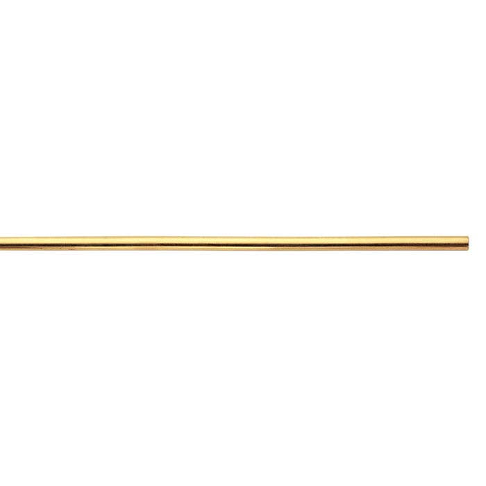 18K Yellow Gold Half-Round Wire, 1.29mm, Dead-Soft