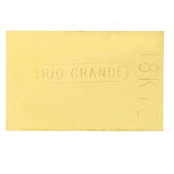 18K Plumb Yellow Gold Sheet Solder, 0.25mm, Easy