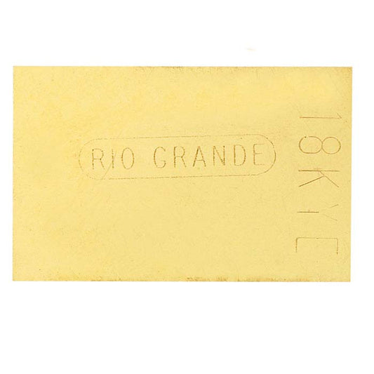 18K Plumb Yellow Gold Sheet Solder, 0.25mm, Easy