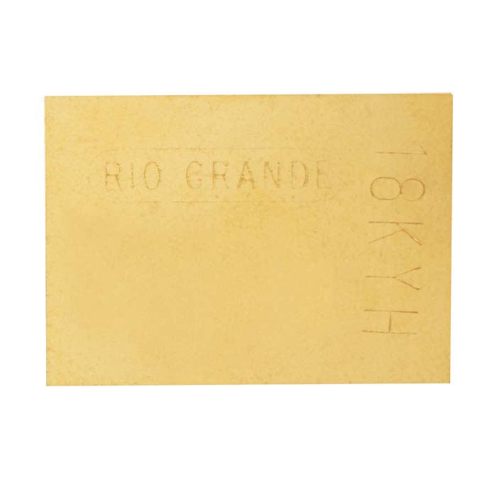 18K Plumb Yellow Gold Sheet Solder, 0.25mm, Hard