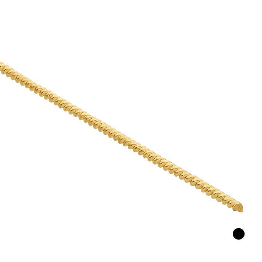18K Yellow Gold Twist-Pattern Wire, 1.29mm, Dead-Soft