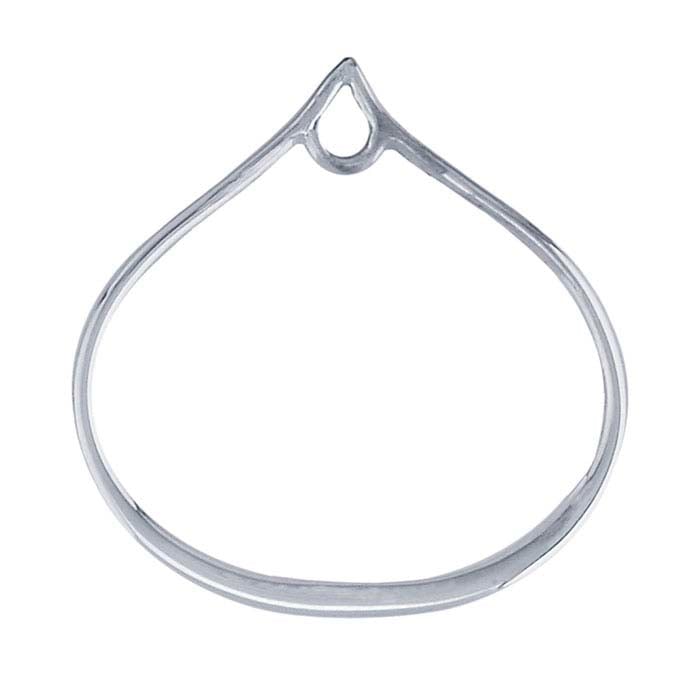 Sterling Silver Teardrop Component