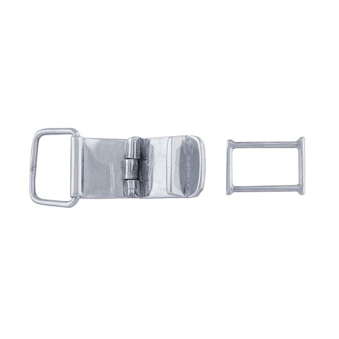 Sterling Silver 18 x 12mm Fold-Over Clasp, Multi-Strand