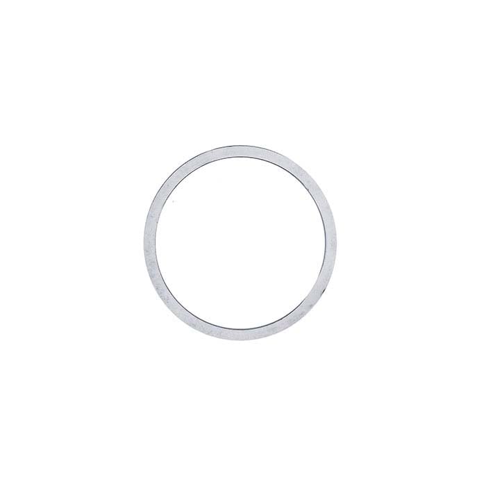 Sterling Silver Flat Circle Component