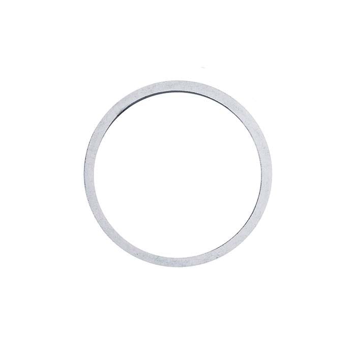 Sterling Silver Flat Circle Component