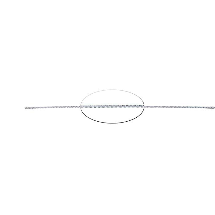 Sterling Silver 1.3mm Beveled Oval Cable Chain, By the Foot