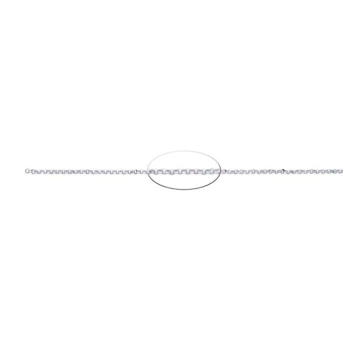 Sterling Silver 1.5mm Diamond-Cut Round Rolo Chain, By the Foot