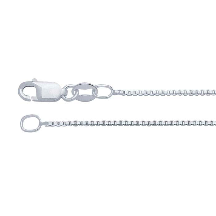 1/10 Silver-Filled 1.1mm Venetian Box Chain