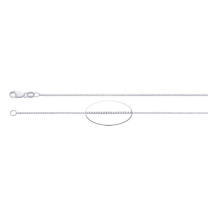 1/10 Silver-Filled 1.1mm Venetian Box Chain