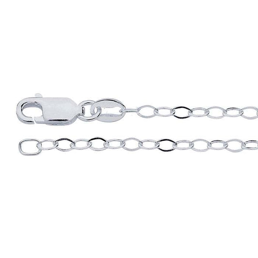 1/10 Silver-Filled 2.2mm Flat Cable Chain