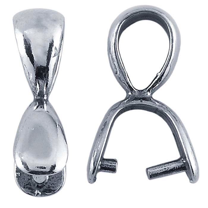 Sterling Silver Pinch Bail with Ring