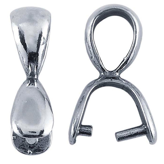 Sterling Silver Pinch Bail with Ring