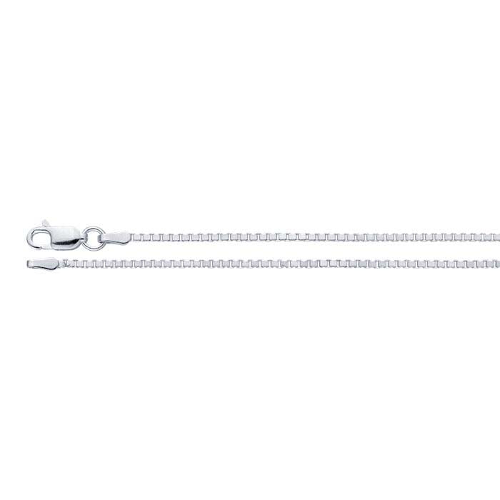 Sterling Silver 1.45mm Diamond-Cut Venetian Box Chain