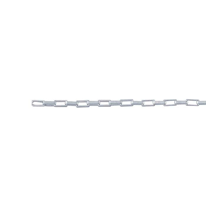 Sterling Silver 1,4 mm Lång Boxkedja, Per Fot