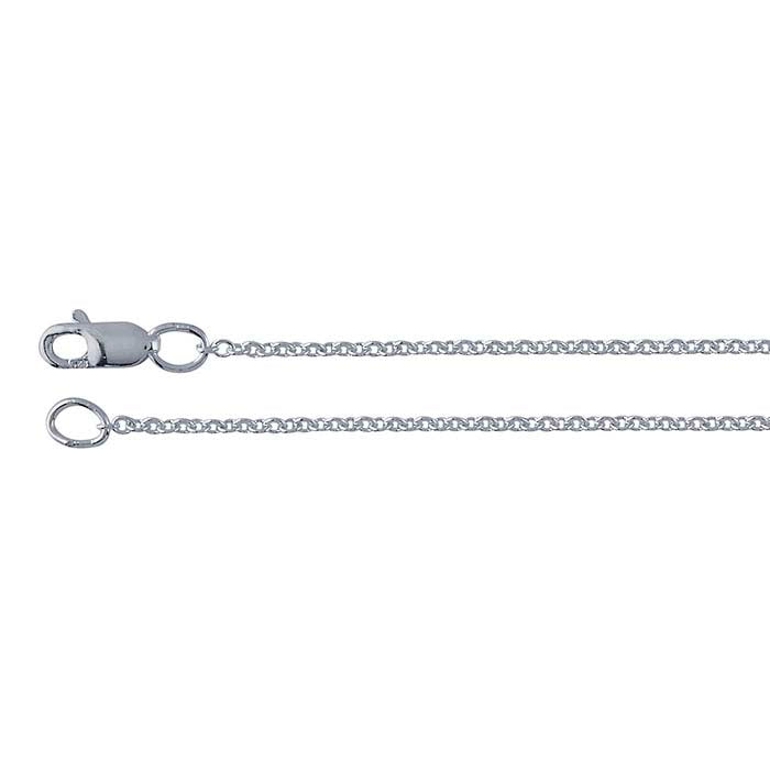Sterling Silver 1.1mm Oval Cable Chain