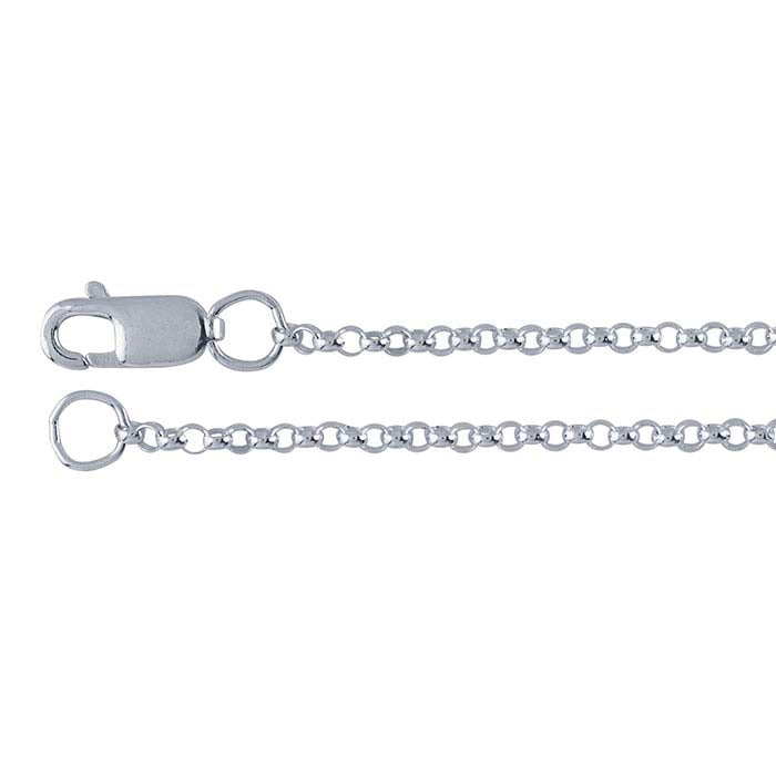 Sterling Silver 1.5mm Round Rolo Chain