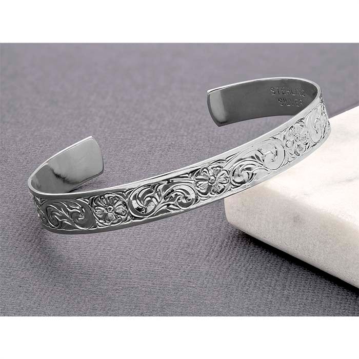 Sterling Silver 158.75mm x 9.52mm Bracelet Blank