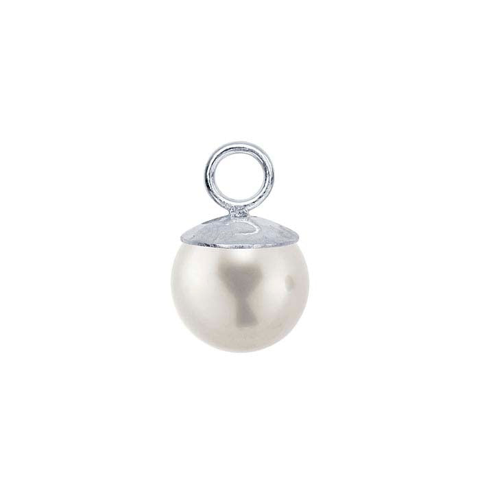 Sterling Silver 4mm Pearl Component Mounting