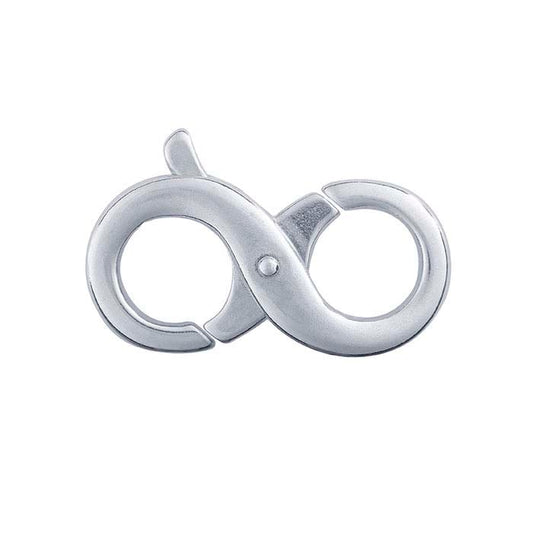 Sidabro 21,5 x 13 mm begalybės formos omaro užsegimas