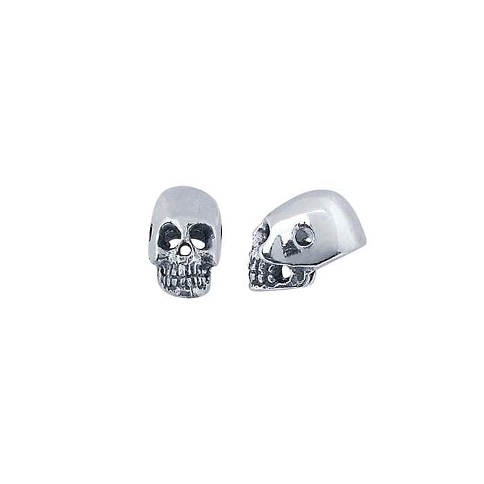 Perle Tête de Mort en Argent Sterling 7,5 x 4,2 x 5 mm