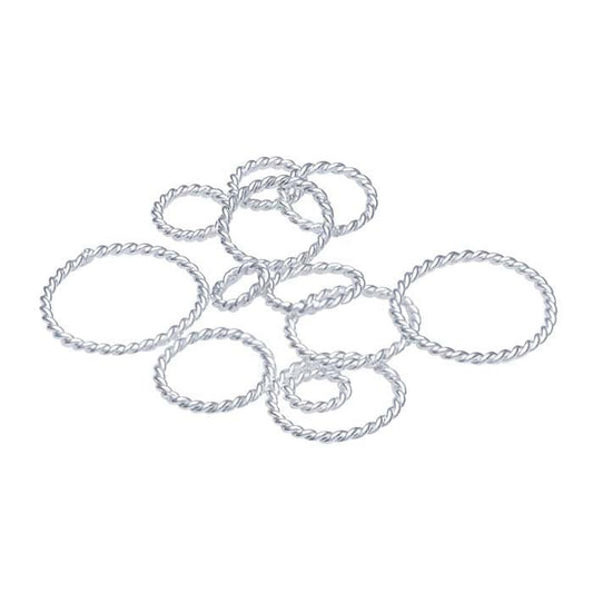 Sterling Silver 4.4mm Round Twist-Style Closed Ring