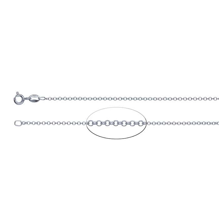 Sterling Silver 1.65mm Round Rolo Chain