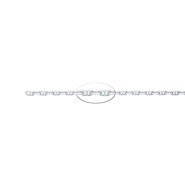 Sterling Silver Beveled Anchor Chain