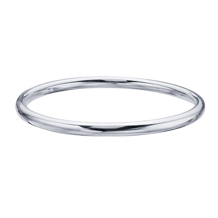 Sterling Silver Tube Bangle Bracelet