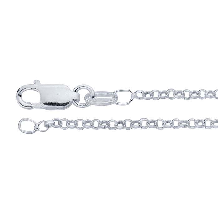 Sterling Silver 1.9mm Round Rolo Chain
