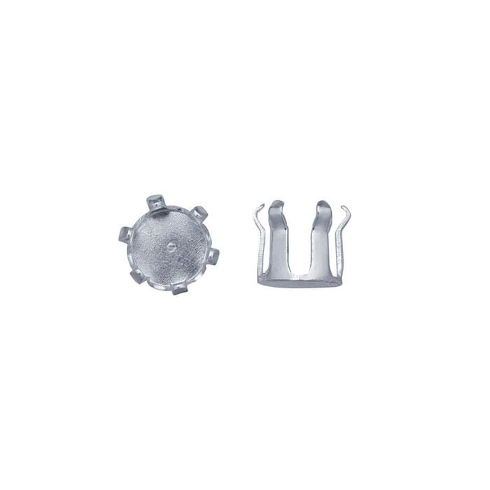 Sterling Silver 6mm Round Snap-Set™ 6-Prong Setting