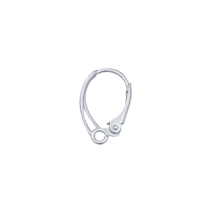 Sterling Silver Lever-Back Ear Wire with Open Ring