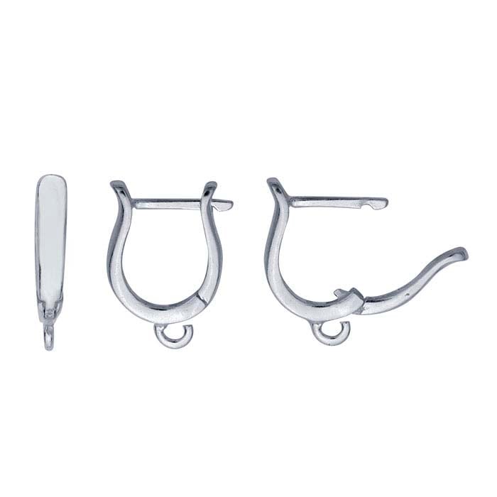 Sterling Silver Lever-Back Earring with Open Ring