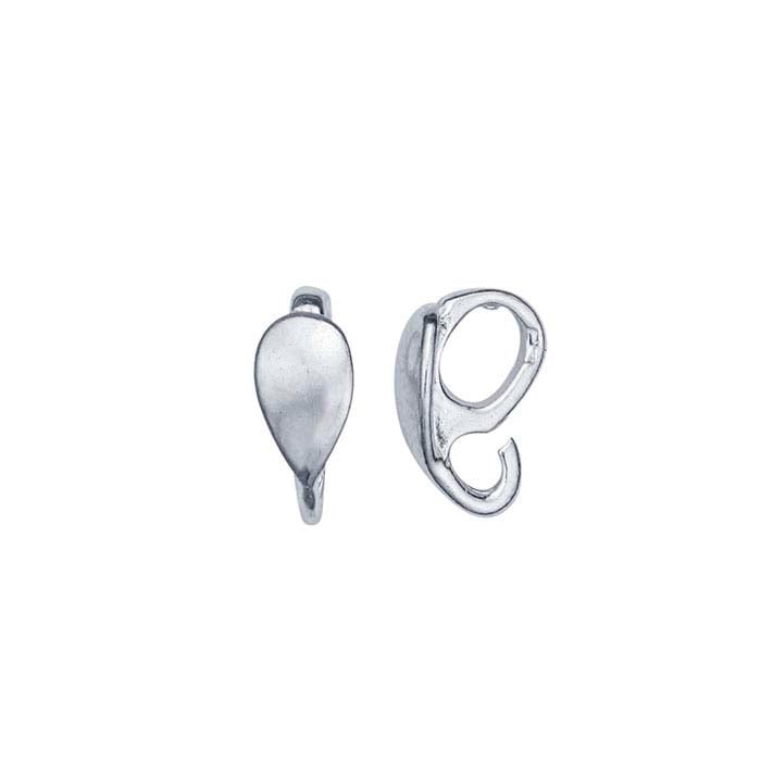 Sterling Silver Teardrop Bail with Hidden Loop