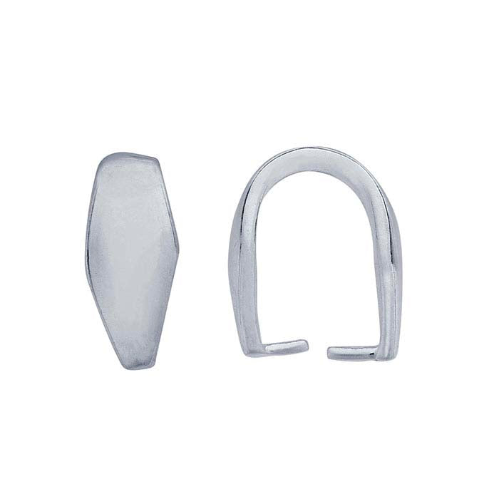 Sterling Silver Tapered Pinch Bail