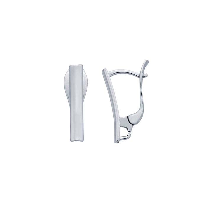 Sterling Silver Lever-Back Ear Wire with Open Ring