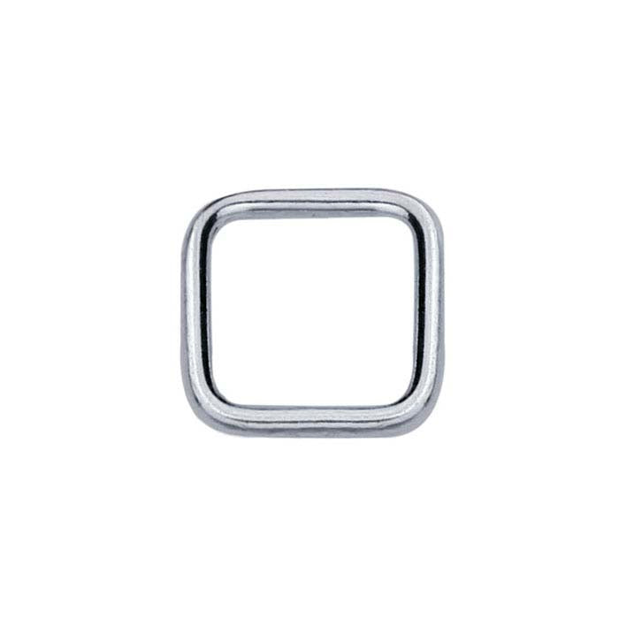 Sterling Silver 4.5mm Square Closed Ring