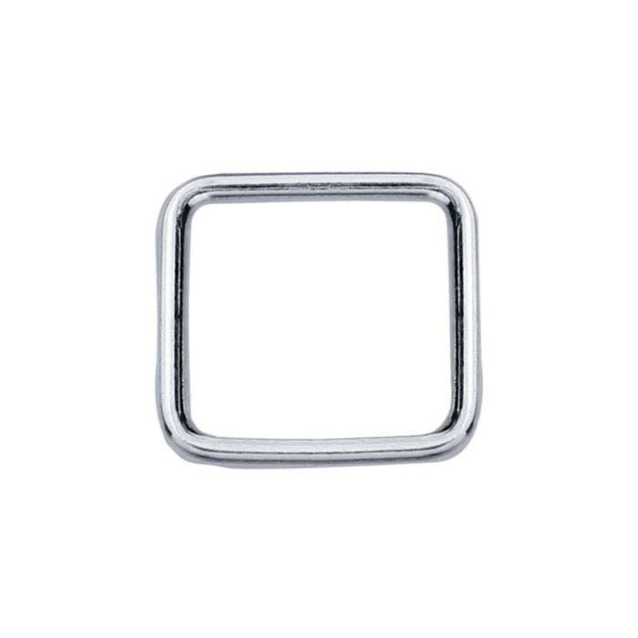 Sterling Silver 6.5mm Square Closed Ring