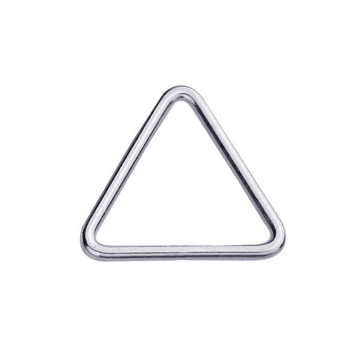 Sterling Silver 8.2mm Triangle Closed Ring