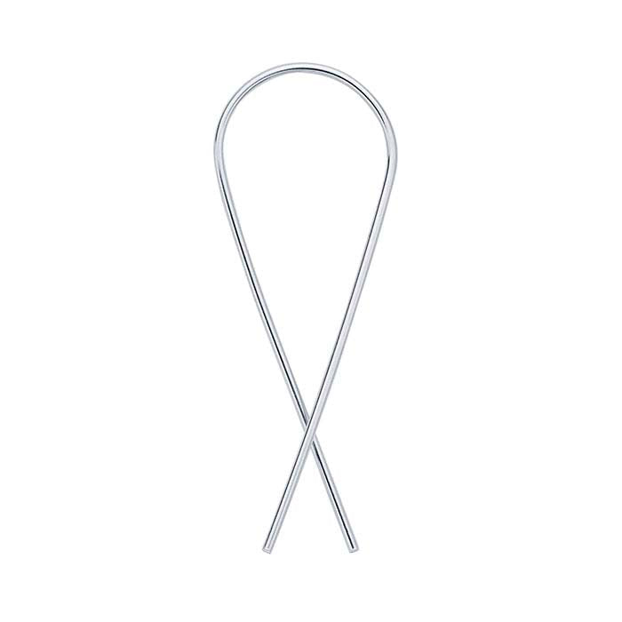 Sterling Silver "Ribbon" Ear Wire