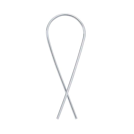 Sterling Silver "Ribbon" Ear Wire