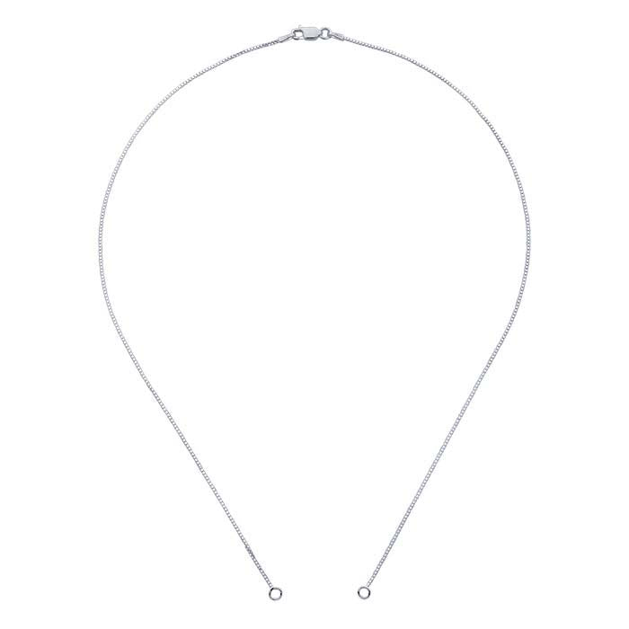 Sterling Silver Venetian Box Chain Necklace Component