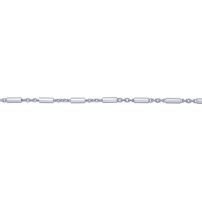 Sterling Silver 1.2mm Bar & Link Chain