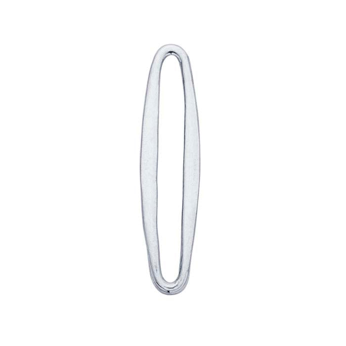 Sterling Silver Narrow Oval Component