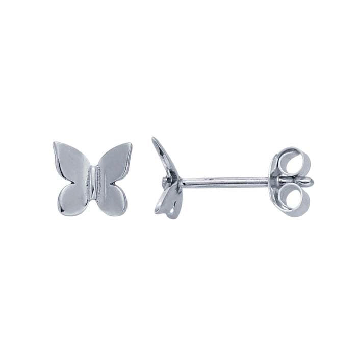 Schmetterlings-Ohrstecker aus Sterlingsilber