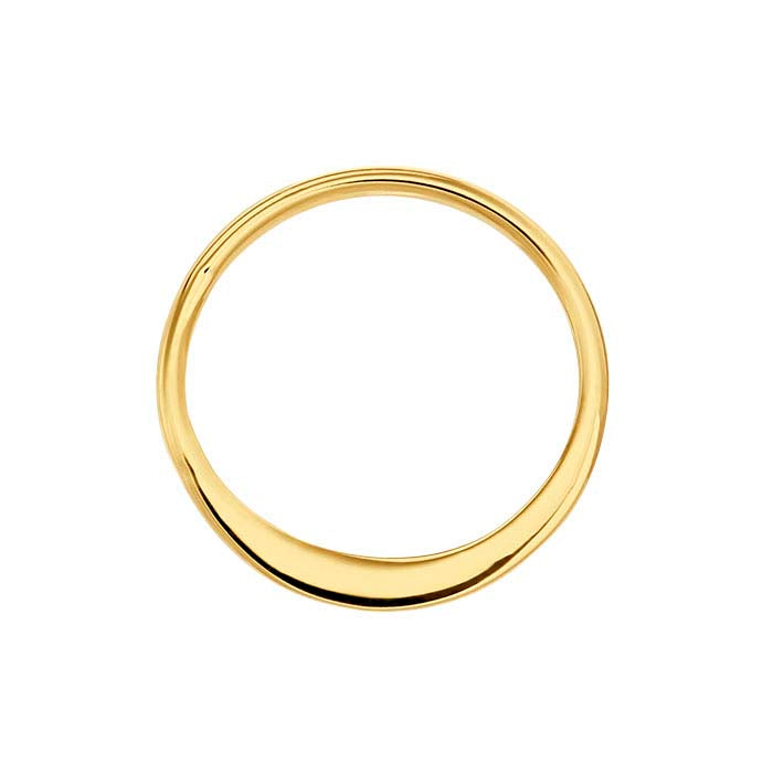 14K Heavy Yellow Gold-Plated Sterling Silver Round Component