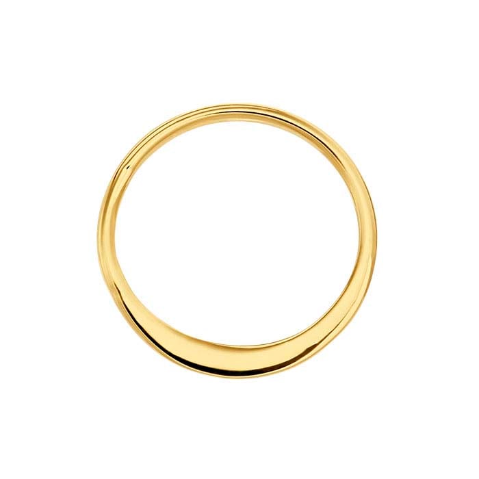 Composant rond en argent sterling plaqué or jaune lourd 14 carats